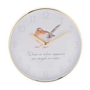 Hometime Robin Appears Wall Clock