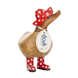 Dcuk Spotty Hat and Boots Ducky - Red