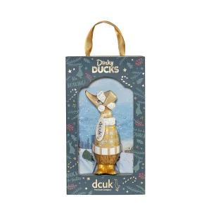 Dcuk gilded caramel dinky duck - Stars and snowflakes